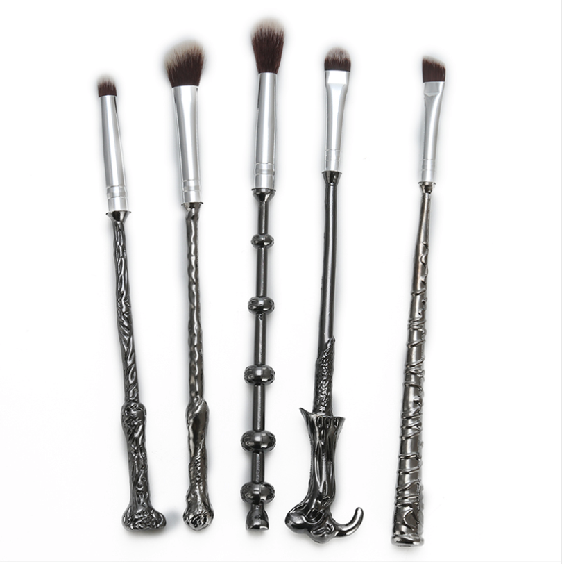 5PCS Harry Potter Wizard Wand MakeUp Brushes Set Magic Brushes